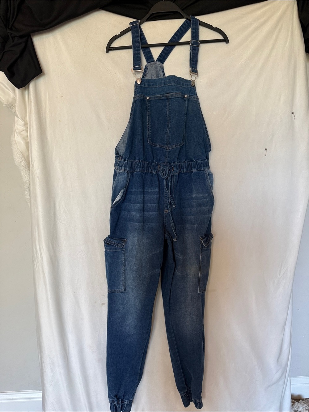 Almost Famous Blue Denim Top with White Label